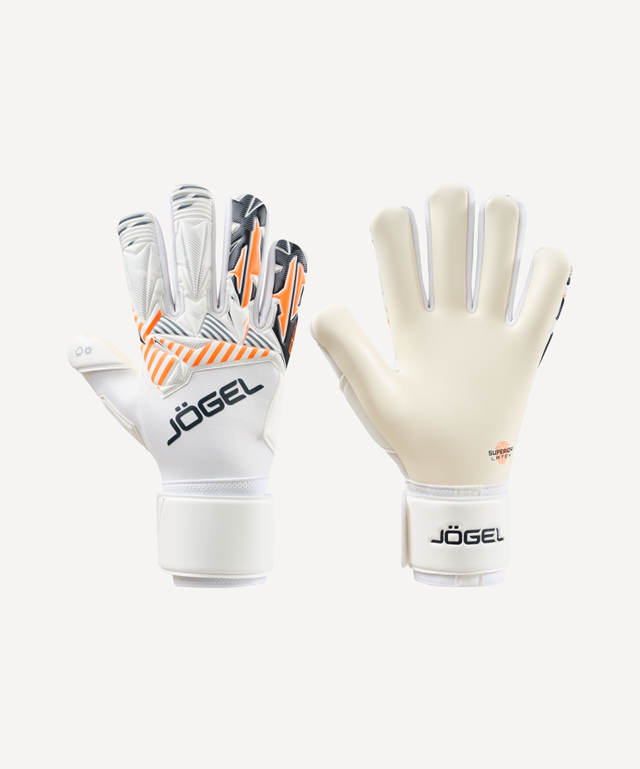 фото Перчатки вратарские Jogel MAGNUM SL4 Negative, белый Football-54 