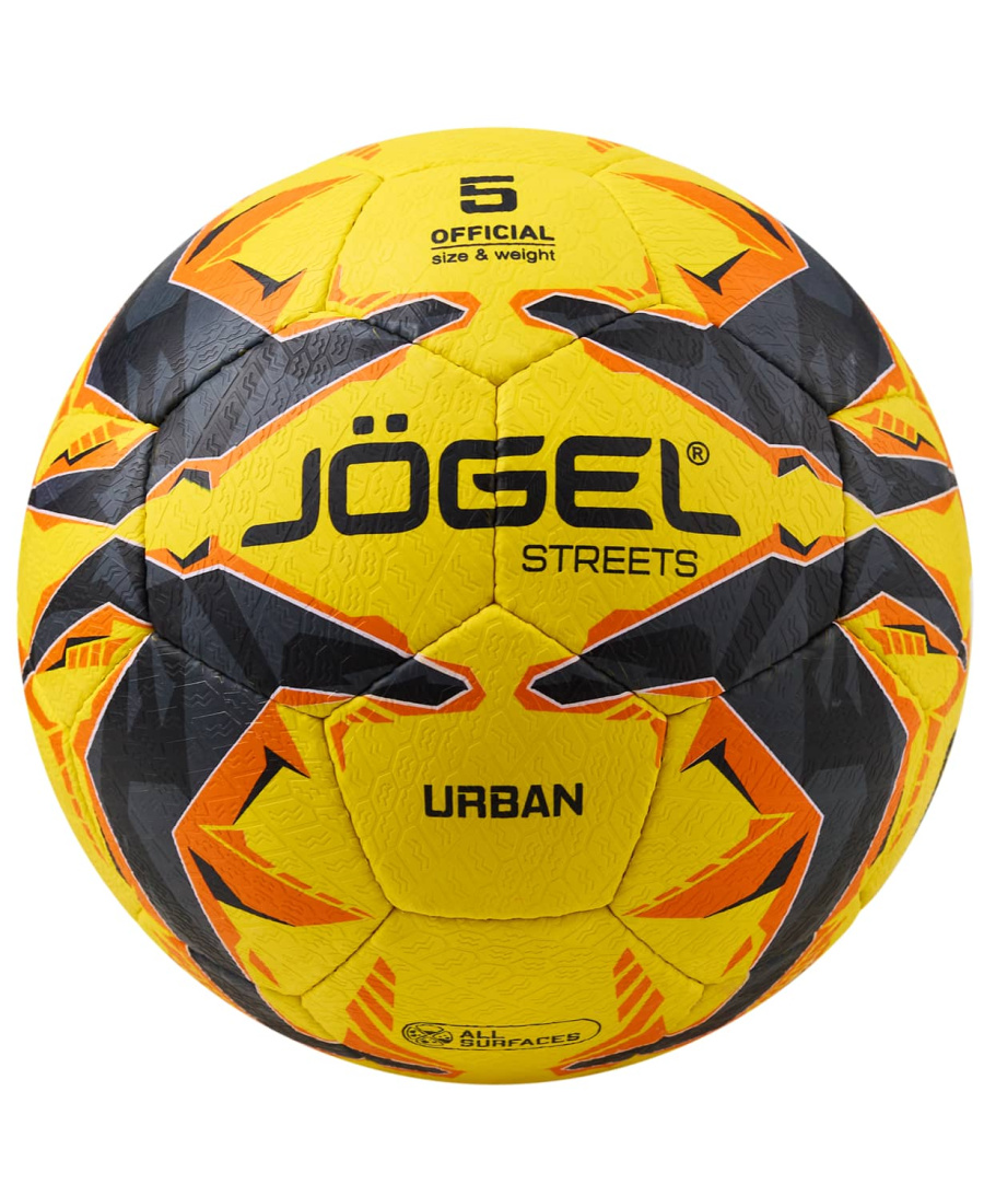 фото Jögel Urban мяч футбольный размер 5 желтый Football-54 