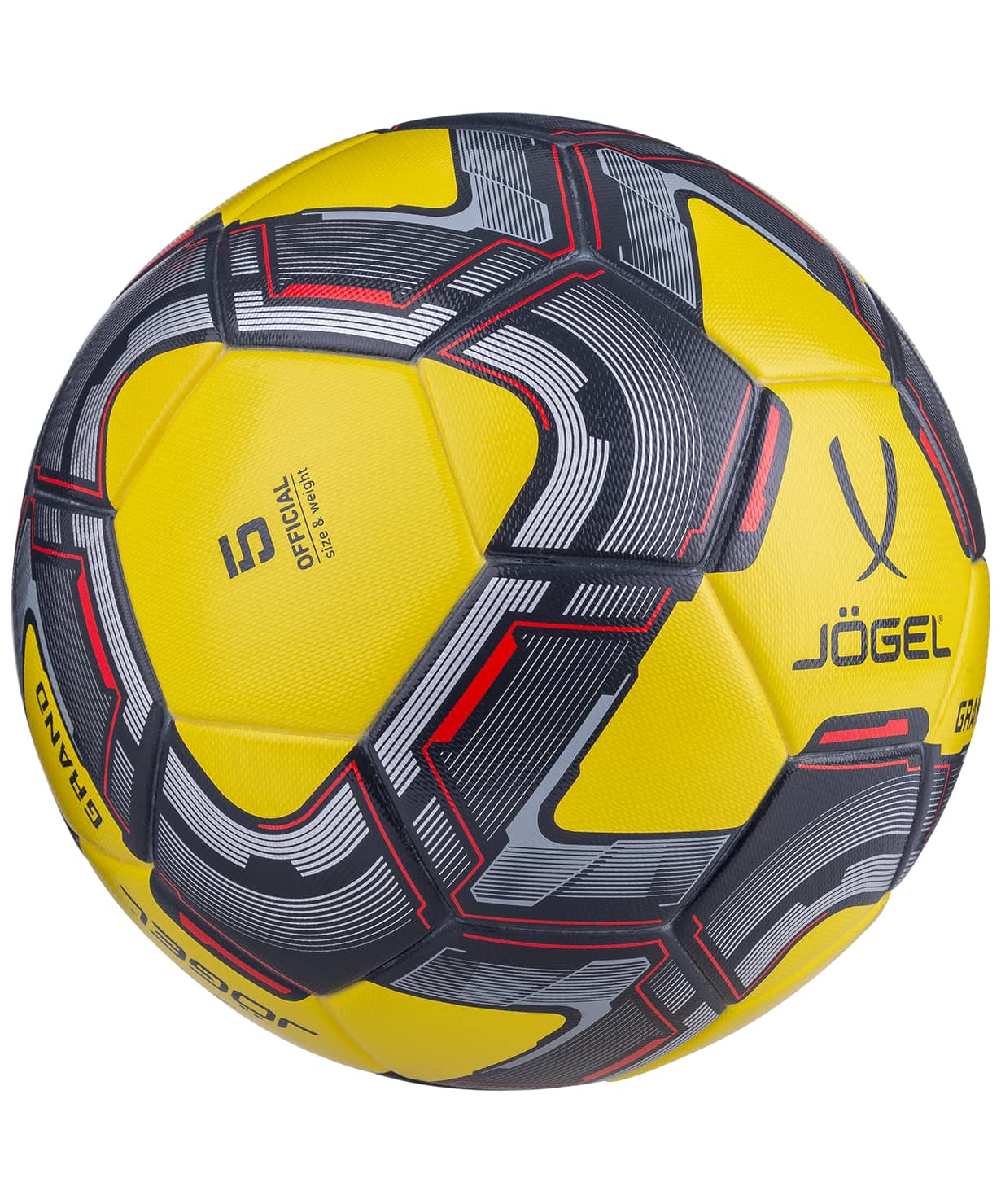 фото Jögel GRAND мяч футбольный желтый размер 5 Football-54 