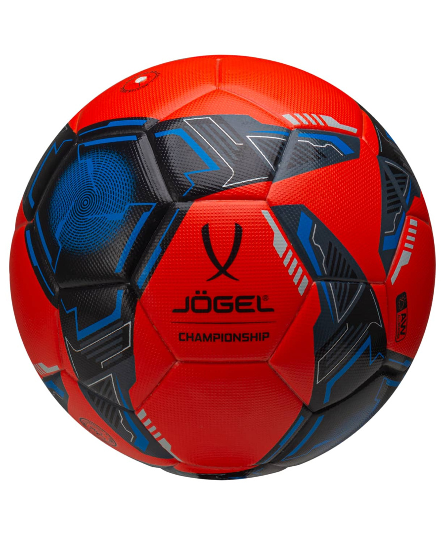 фото Jogel Championship мяч футбольный размер 5, оранжевый/синий/черный Football-54 