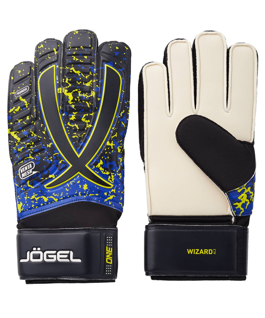 фото Перчатки вратарские Jogel  ONE Wizard AL3 Flat,черный Football-54 