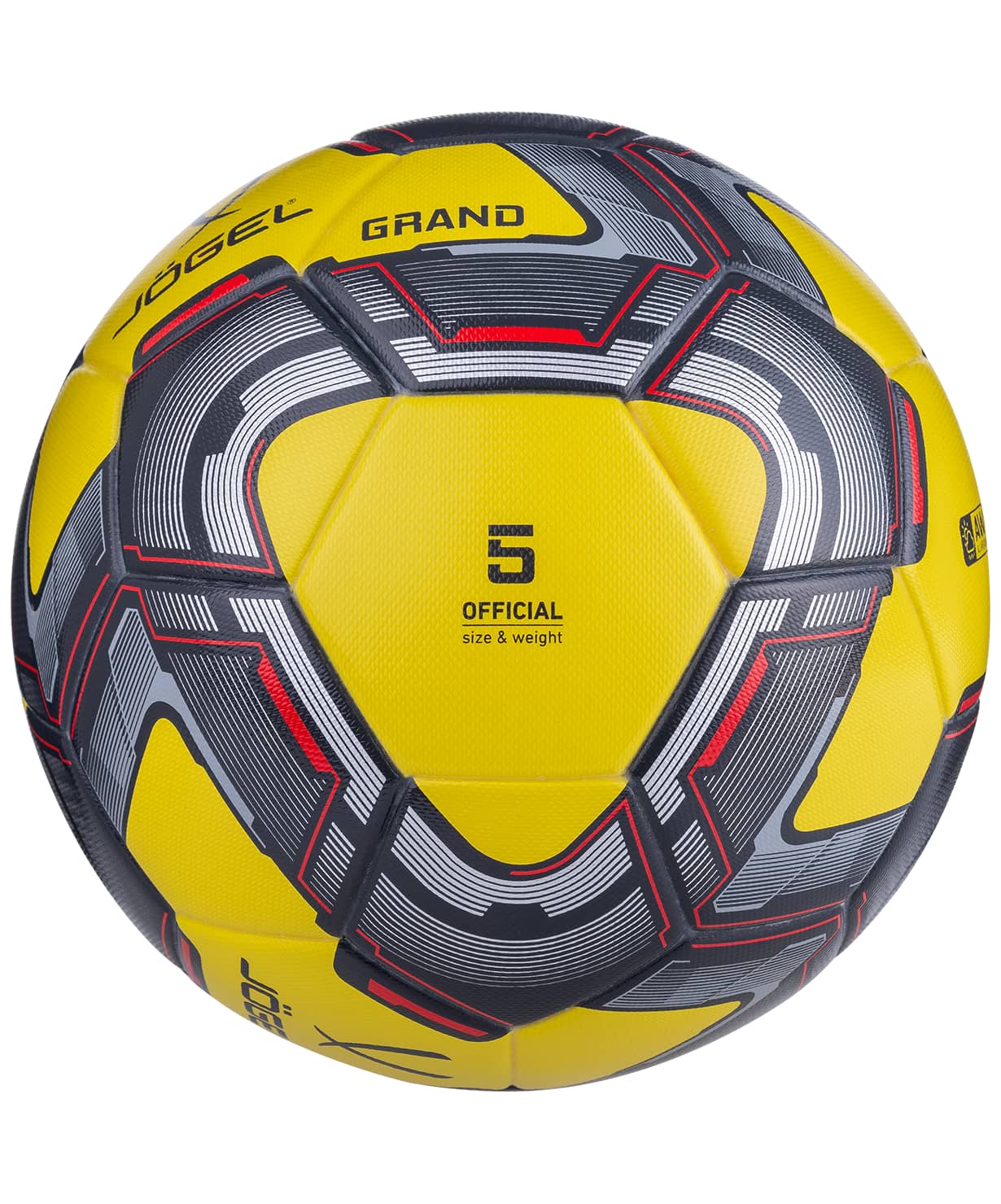 фото Jögel GRAND мяч футбольный желтый размер 5 Football-54 